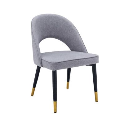 China High Quality Soft Luxury Nordic Leather Dining Chair Convertible Special Design Seat Gray Dining Chairs for sale