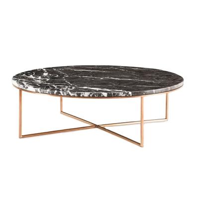 China Dubai Gloss Marble And Granite Top Convertible White Silver Coffee Table for sale