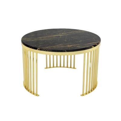 China China Convertible Supplier New Arrival Wholesale Price Custom Furniture Black Gold Round Coffee Tables for sale