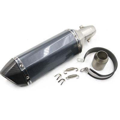 China Stainlsess Steel Universal Stainless Steel Motorcycle Accessories 380Mm Muffler Motorcycle Exhaust Pipe for sale