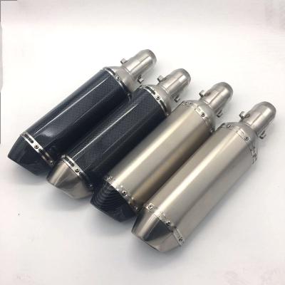 China Stainless Steel Motorcycle Modified Huanglong 600 Small R6 Displacement Exhaust Pipe Hex Big Exhaust Pipe for sale