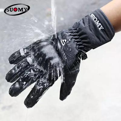 China Winter Men's Cycling Gloves Touch Screen Anti-Drop Waterproof Thick Cold Proof Riding Gloves for sale