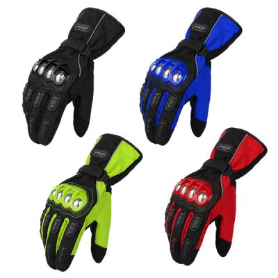 China Alloy Steel Shell Protector Over Knuckles Motorcycle Accessories Full Finger Riding Recycling Gloves Outdoor Unisex Motorcycle Sports for sale