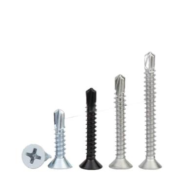 China ISO9001 2015 Certified Stainless Steel Self Drilling Screws with Phillips Csk Head for sale