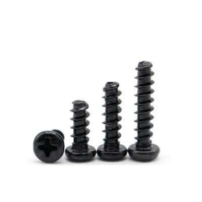 China Metric Carbon Steel Black M2 M2.3 M2.6 M3 M3.5 M4 Phillips Pan Framing Head Self Tapping Screw for Plastic for sale