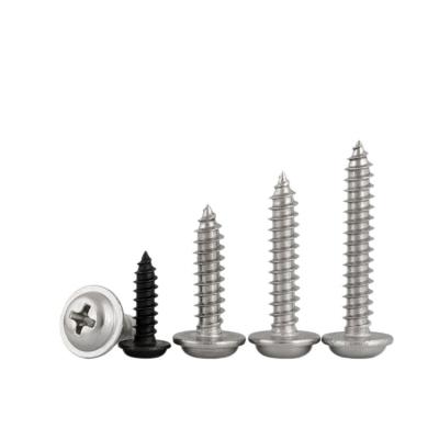 China Finish OEM ODM Stainless Steel Phillips/Torx Pan Washer Head Self Tapping Shoulder Screws Cross Recessed Wafer Head Self Tapping Screw for sale