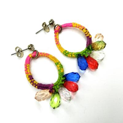 China Top Quality Handmade High Tenacity Earrings With Crystal Bead For Women for sale