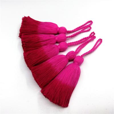 China High tenacity new design two color fade tassel for decorative and fade color tassel for curtain for sale