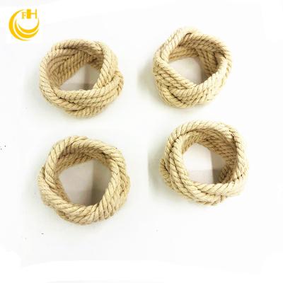 China 2020 Sustainable Handmade Knitted Napkin Rings For Market &Cotton Napkin Ring for sale