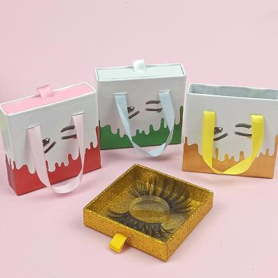 China Gift Custom Ready To Ship Case 100% Handmade Wholesale Private Label Mink Eyelashes Package Box 3d lashes for sale