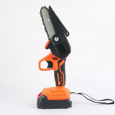 China Anti-skid Woodworking Lithium Battery Pruning Saw Cordless Electric Chainsaw Wood Cutter Electric Chainsaw for sale