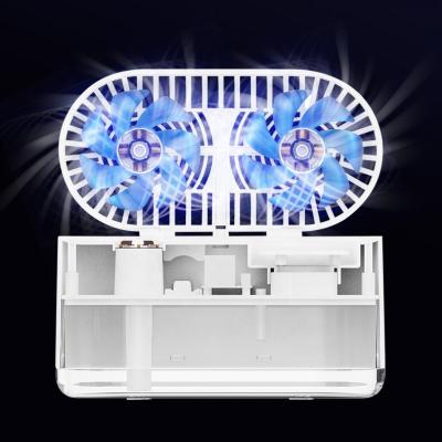 China Mini Folding Hotel USB Cold Water Mist Spray Fan Water Air Fan With Cool Mist Humidifier for sale