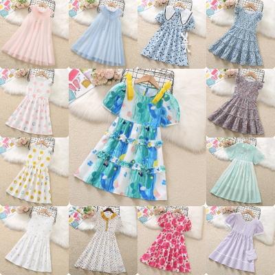 China Wholesale Anti-wrinkle spring factory summer fashion girls cotton flower long-sleeved princess dresses children's cute clothes for sale