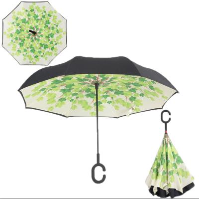 China Minimalist Car Reverse Umbrella With C Handle In Wholesale Cheap Price for sale