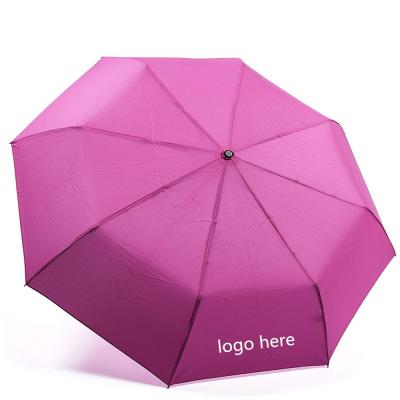 China Minimalist 42inch Woman Base Simple Lady 3 Fold Full Automatic Traveling Compact Umbrellas for sale