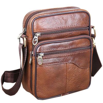 China High Quality Customization Fashion Trend Cross Genuine Leather S Shoulder Bags Leather Male Handbags For Men Messenger Bag Men&'s - Body Bags for sale