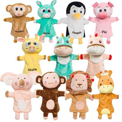 China Intelligence Developing Hot Selling Hand Puppet Plush Animal Education Learning Puppet Toy for sale