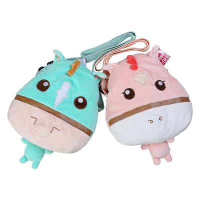 China High Quality 3D Plush Cartoon Horse School Bag Animal Kids Backpack For Girls for sale