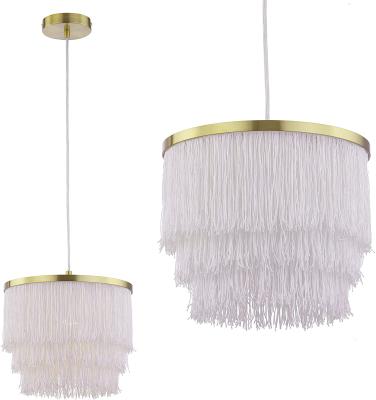 China Modern Modern Acorn Chandeliers Farmhouse Chandelier Light Fixture Raspberry Fringe Pendant Lighting White for sale