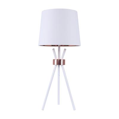 China Eye care modern simple design style nordic european style tripod table lamp with white shade for bedroom bedside for sale