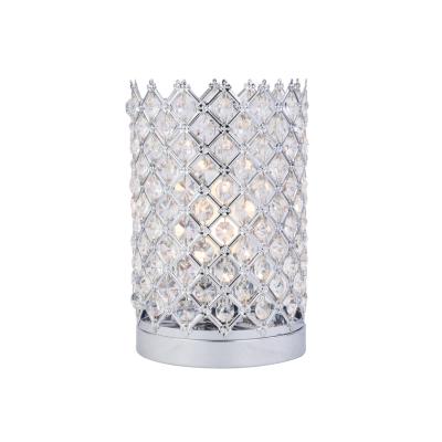 China Modern Clear Jewelery Decor Crystal Cross Table Lamp For Bedside Table for sale