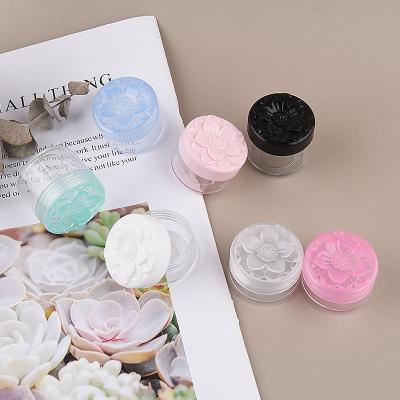 China 10g 15g 20g Luxury Double Wall Personal Care PS Face Cream Personal Care Plastic Flower Type Transparent Cosmetic Jar Jar 10g 15g 20g for sale