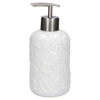 China Sustainable Factory Direct Wholesale Bathroom Accessories: Porcelain Bathroom Accessory - Elegant Liquid Soap Dispenser for Modern Bathrooms for sale