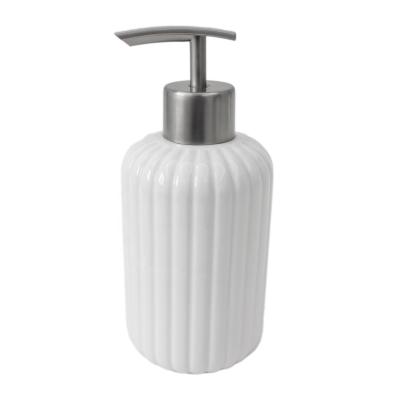 China Sustainable Factory Direct Wholesale Home Accessories: Porcelain Liquid Soap Dispenser - Stylish Bathroom Addition for Homes and Hotels for sale