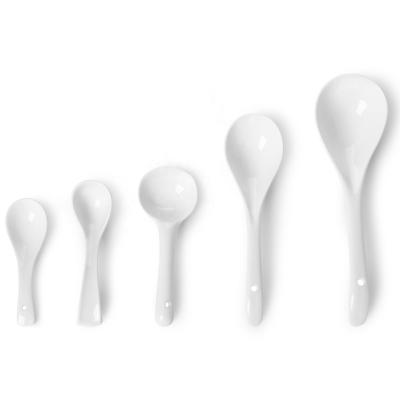 China Sustainable Factory Direct Hotel Supplies Porcelain Ladle Durable Kitchenware for Serving Soups and Sauces in Hotels and Restaurants for sale