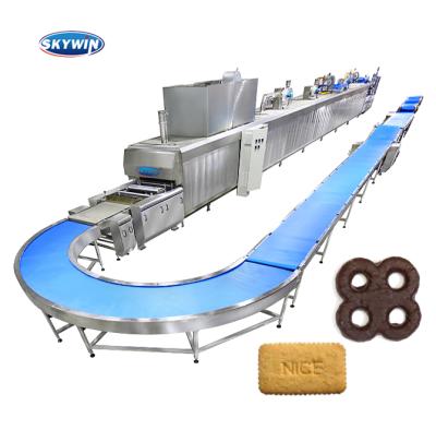 China Automatic Hard And Soft Biscuits Making Machine , New Dog Biscuit Production Line for sale