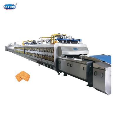 China Vegetable Processing Plant Skywin Oven For Biscuit Production Line Electric Biscuit Baking Oven for sale