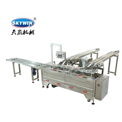 China Vegetable Processing Plant Skywin Cream Sandwich Maker Machine Squeezing Biscuit Machine Sandwich Biscuit Making Machine for sale