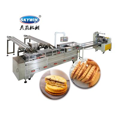 China food & Beverage Factory Cream Cookie Round Square Cookie Squeezing Machine for sale