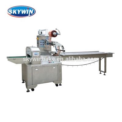 China Vegetable Processing Plant Skywin Biscuit Three Servo Pillow Packing Machine for sale