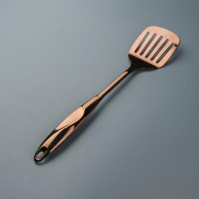 China New Design Sustainable Home and Kitchen Utensils Cozinha Copper Cooking Tools Slotted Turner Kitchen Utensils Set for sale