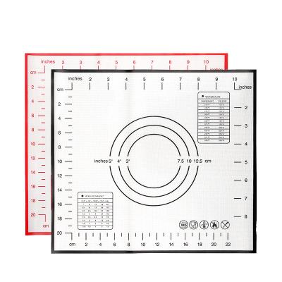 China Non Slip Disposable Hot Sale Amazon Custom Silicone Baking Mat Dough Kneading Pad Bake For Kitchen for sale