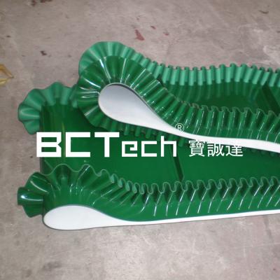 China Logistic Industry Aquaculture Industrial PVC Sidewall Conveyor Belt/Baffle Ceramic Wooden Conveyor Belt for sale