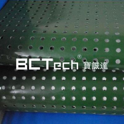 China Logistics Industry Ceramic Wood Aquaculture Customized PVC Industrial Punch Hole Conveyor Belt for sale