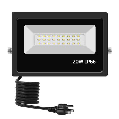 China Landscape 20W CCT Warm White 2700K To Cool White Spotlight IP66 Outdoor Waterproof LED Flood Light 6500K for sale