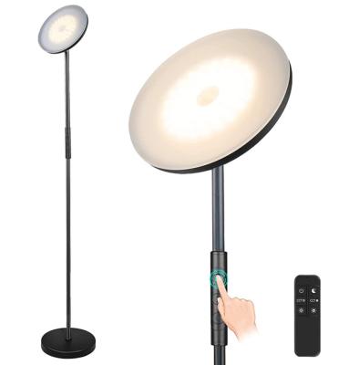 China Modern Remote Control Uplight And Reading Floor Lamp Light Living Room Led Floor Light for sale