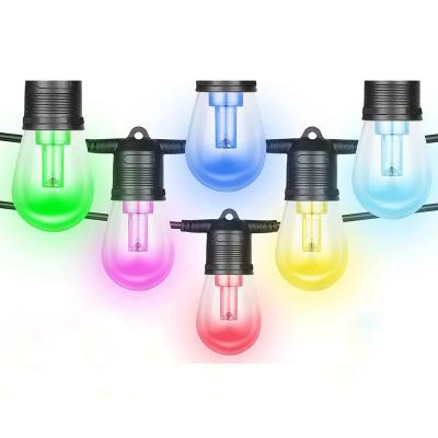 China Fashion Led Outdoor Waterproof Patio Lights Bubble String Lights Shatterproof Camping Bulbs for sale