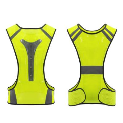 China Safety FLASH Reflective Vest LED Vest High Visibility With Reflective LED For Night Working Cycling for sale