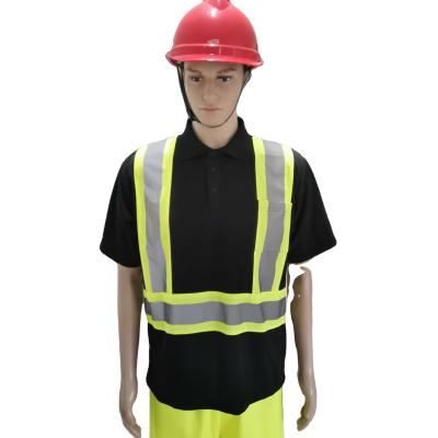 China Bird Eyes Fabric YG Hi Strength Construction Safety T-Shirt Short Sleeve ANSI Standard for sale