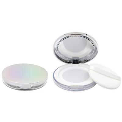 China Chromatic Materials Cosmetic Clamshell Recycled Plastic Air Cushion Box With Mirror for sale