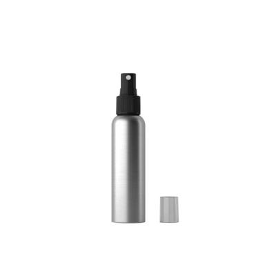 China Hot Sale 50ml Cosmetic Press Type Aluminum Spray Bottle With Cap for sale