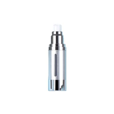 China Silver Type Cosmetic Perfume Pump Plastic Airless Press 50ml Bottle for sale