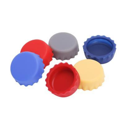 China Reusable 25mm Food Grade Silica Gel Bottle Cover Lids Cap for sale