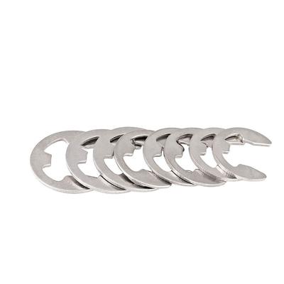 China 304 stainless steel split ring milled e-shaped snap ring for shaft m2m3m6m7m8m10m15 for sale