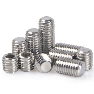 China din913 HEX set screw stainless steel hexagon socket set screw with flat point for sale