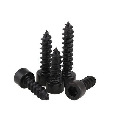 China HEX Hexagon Socket Cap Head Black Carbon Steel Tapping Screws For OEM Audio Stock Support for sale